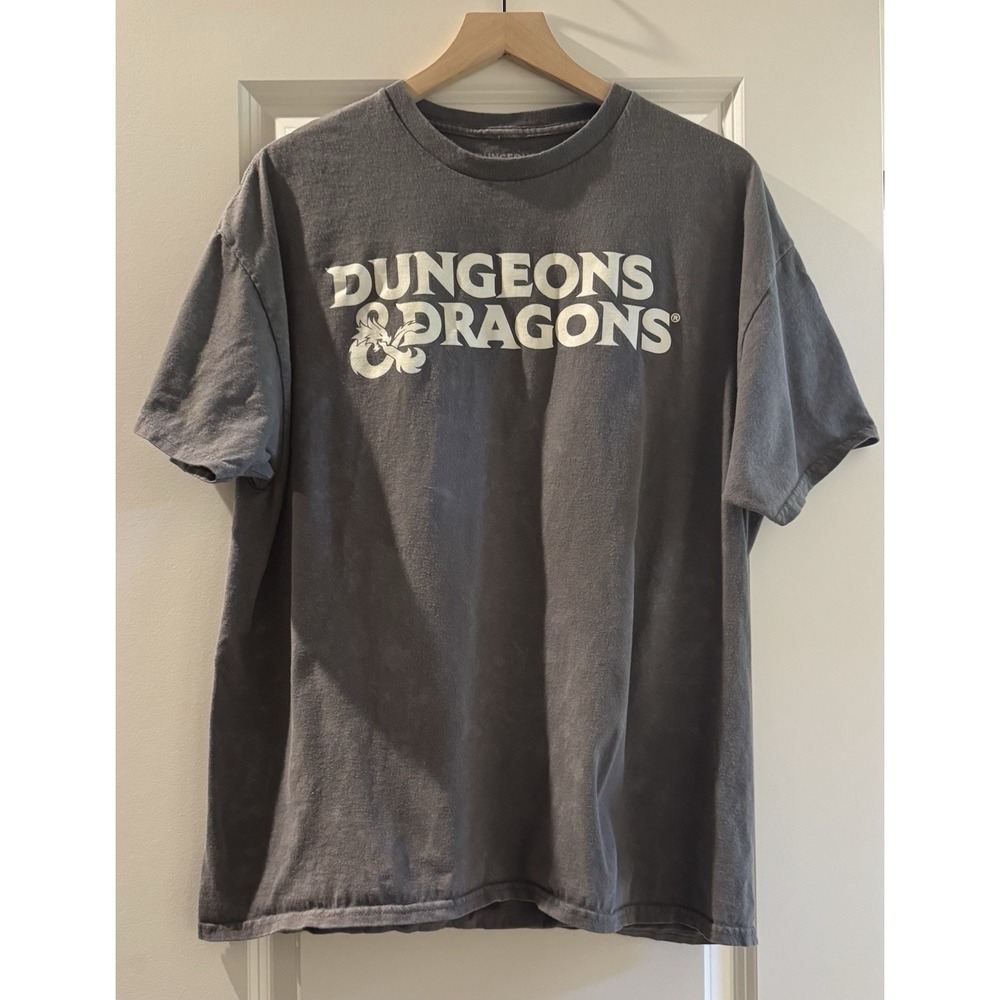 Dungeons & Dragons Graphic T Shirt XL Skull Back Print Fantasy RPG Gamer Tee